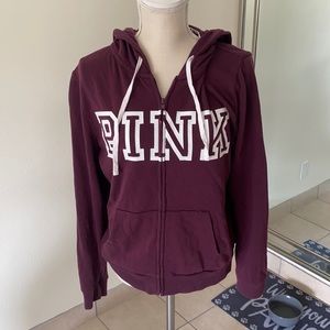 VS Maroon Pink Zip Up